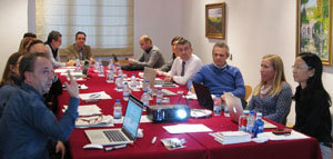 Reunión para organizar la colaboración en la tecnología M-Trap.
