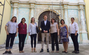 Jesús Gamallo, durante una de las visitas en La Habana.