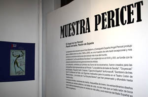Mural explicativo a la entrada en la sala XXIII del CC Borges que alberga la Muestra Pericet.