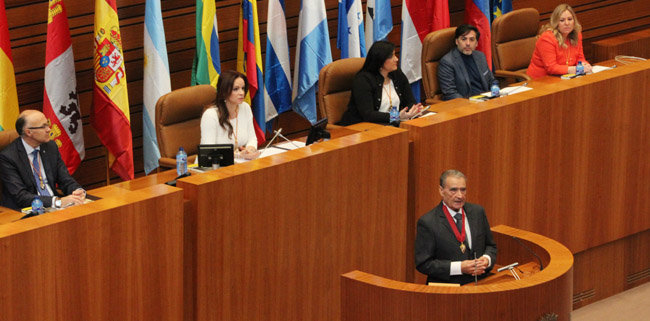 Pedro Bello, en un momento de su intervención.