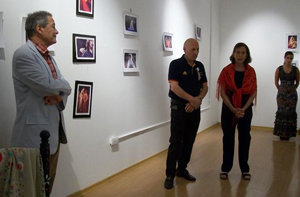 Un momento de la clausura de la exposición.