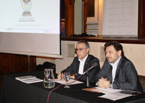 Antonio Rodríguez Miranda y Alberto Cacharrón, en el Club Español de Buenos Aires.