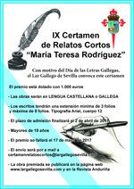 Cartel del Certamen de Relatos Cortos.