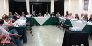 Antonio Rodríguez Miranda presidió el encuentro con los dirigentes de distintas asociaciones gallegas.