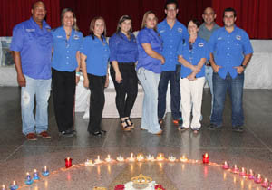 Los integrantes de la Junta Directiva del CCEC también honraron a la santa patrona del estado Anzoátegui.