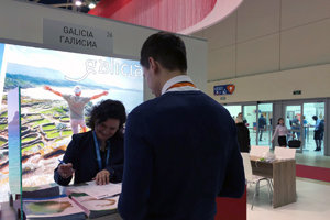 Estand de Galicia en la MITT de Moscú.
