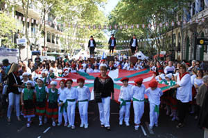 Un momento de la celebración de Buenos Aires celebra al País Vasco.