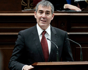 Fernando Clavijo, en un momento de su intervención.