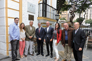 Las autoridades fueron recibidas en la Casa Colonial del HCV, por parte de la Junta Directiva que preside Márquez Lugo.
