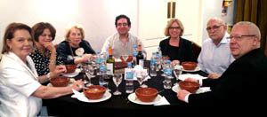 Algunos de los participantes en las Charlas de Sobremesa.