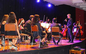 Un momento del concierto llevado a cabo.