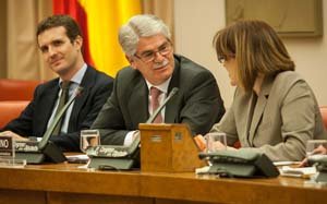 Alfonso Dastis, en la Comisión Mixta.