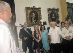 Francisco Montalbán, durante su despedida.