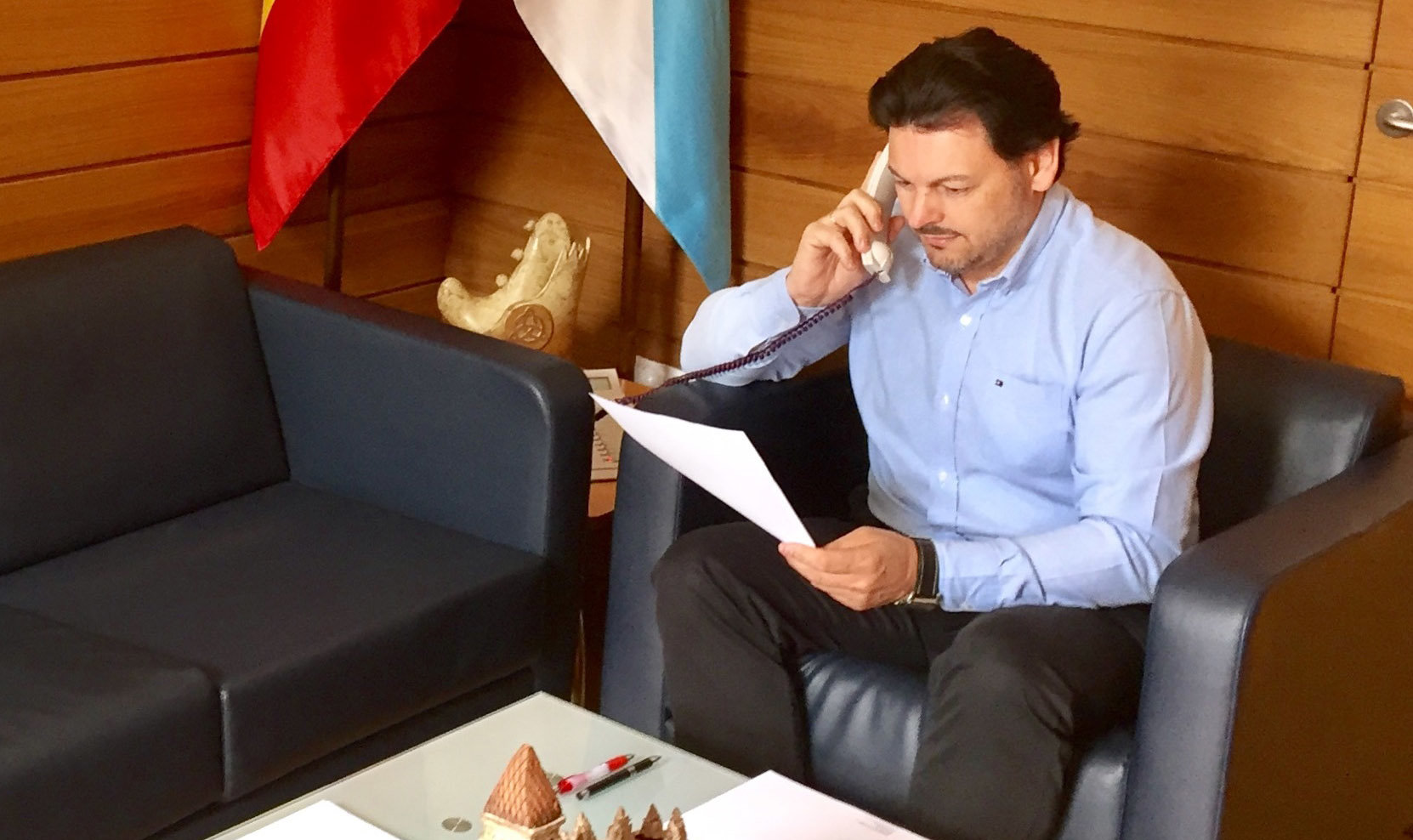 Rodríguez Miranda, en su despacho.