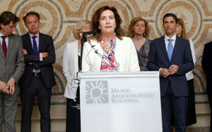 María Josefa García Cirac, en un momento de su intervención.
