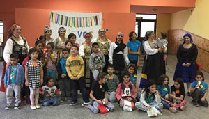 Un grupo de participantes en la fiesta del Centro Asturiano.