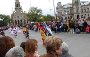 Un momento del desfile por la ciudad.