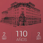 Cartel anunciador del acto de aniversario del Centro Gallego.