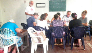 Los alumnos participantes, durante la realización del examen.