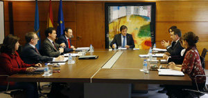 Un momento de la reunión del Consejo de Gobierno.