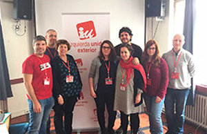 Algunos de los participantes en la constitución de la Federación del Exterior de IU.