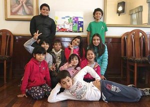 Algunos de los participantes en el curso de animación.