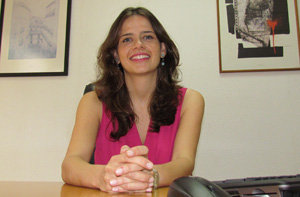 La nueva jefa de la Sección de Gestión de la Consejería de Empleo y Seguridad Social de la Embajada de España en Venezuela, María del Castillo González Sánchez.