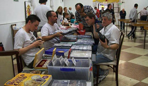 Un momento del encuentro de numismática.