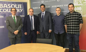 Gorka Álvarez, durante uno de los encuentros mantenidos en Madrid.