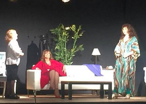 Una de las escenas de la obra Mujeres de ceniza.