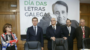 Un momento de la celebración del pleno extraordinario de la RAG celebrado en Xinzo.