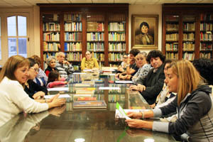 Un momento del acto del Día das Letras Galegas en la Biblioteca del Centro Galicia.