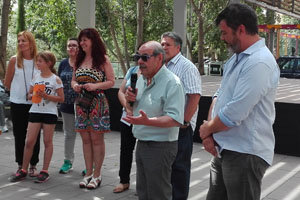 Un momento da entrega dos premios literarios.