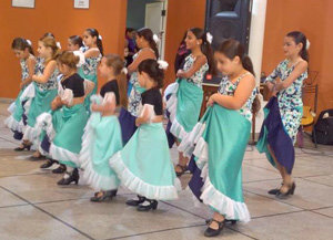 Las más pequeñas también participaron en el festival.