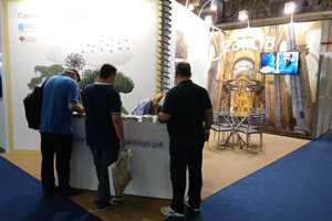 Estand de Galicia en Expocatólica.