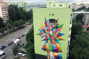 Mural en la Avenida Dimitrie Cantemir.