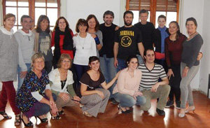 Participantes en el primer encuentro de tango.
