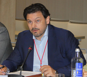 Rodríguez Miranda, durante su intervención en el Pleno.