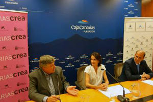 Alberto Delgado, Mariate Lorenzo y Manuel Afonso, durante la rueda de prensa.