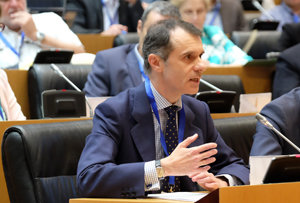 José Manuel Herrero, durante su intervención en el Congreso.