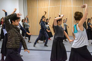 Marcos Jiménez, durante el curso de flamenco.