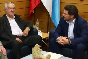 Antonio Rodríguez Miranda y Manuel Eiranova, durante su reunión.