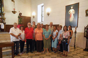 Algunos de los asistentes a la misa.