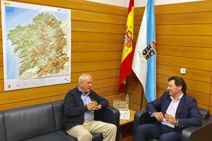 Antonio Rodríguez Miranda y Roberto Ogando Zas, durante su encuentro.