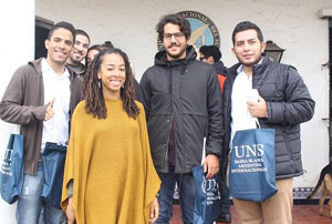 Algunos de los alumnos extranjeros de la Universidad Nacional del Sur.