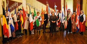 Colectividades de diferentes países participaron en la Fiesta.