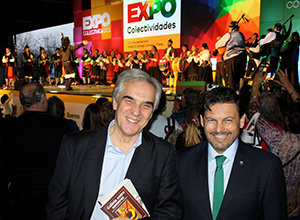 Antonio Rodríguez Miranda y Francisco Santodomingo en la Expo Colectividades.