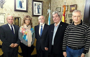 De izda. a dcha.: Pablo Puertas, Teresa del Valle, José Luis Mira Lema, Enrique Gaisán y Roberto Andrada.