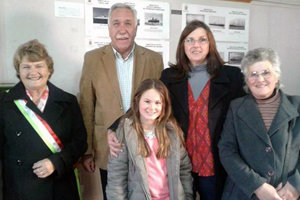 Visitantes de la exposición.