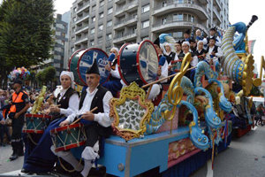 Una de las carrozas que participaron en el Desfile de América.